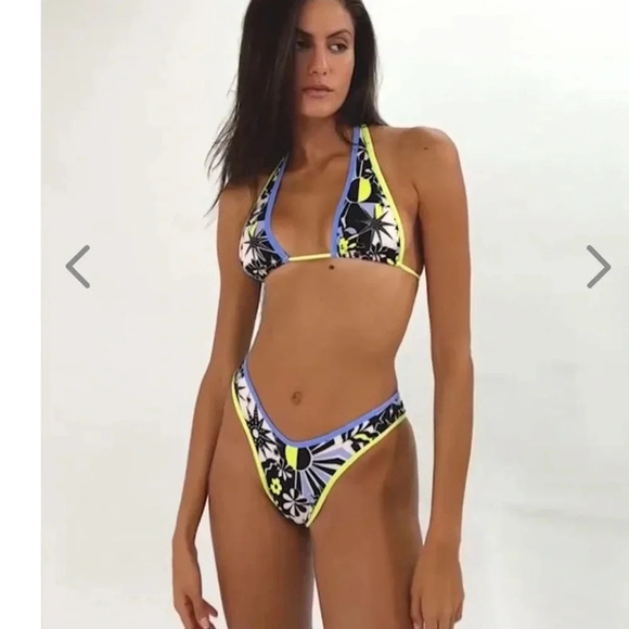 NWT OneOne Swimwear Bikini SET Sullivans Mikaela Helen NEW Print Black White - Picture 8 of 14